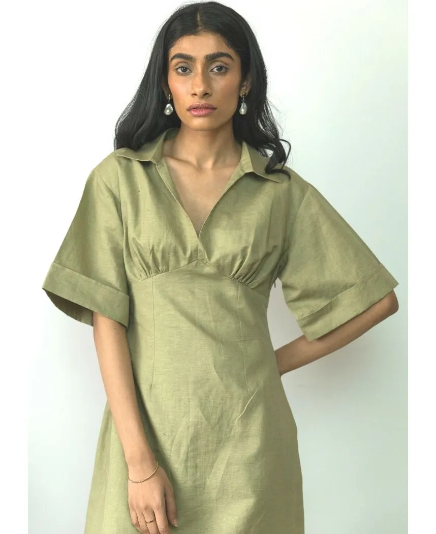 Wide Sleeve Midi Dress RTS