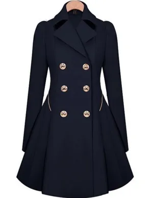 Winter Trench Coat Womens Coat Classic waist was thin coat Windbreaker Women Trench Female Long Sleeve Overcoat