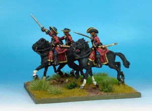 WLOA39b Cuirassiers in Hats on Galloping Horses