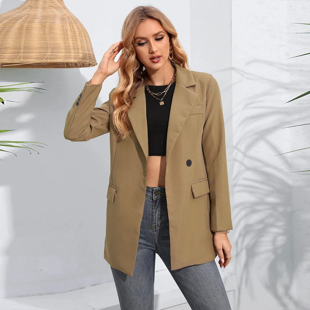 Women's Business Casual Double Breasted Blazer