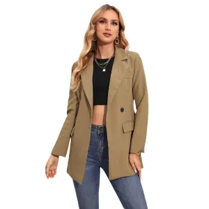Women's Business Casual Double Breasted Blazer