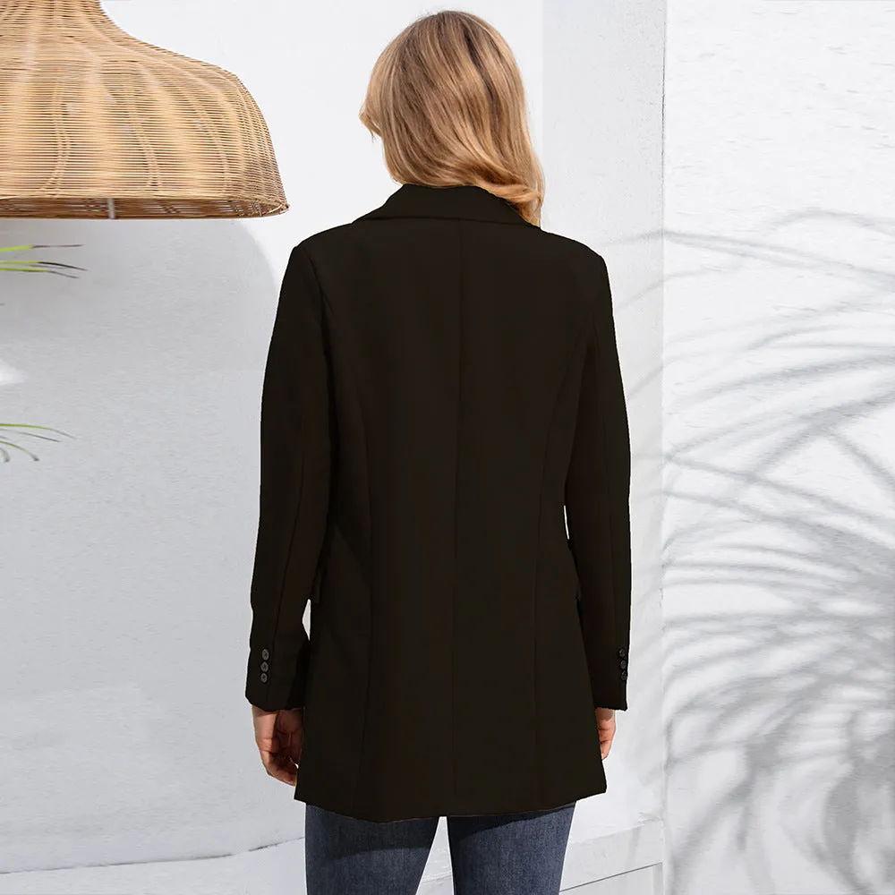 Women's Business Casual Double Breasted Blazer