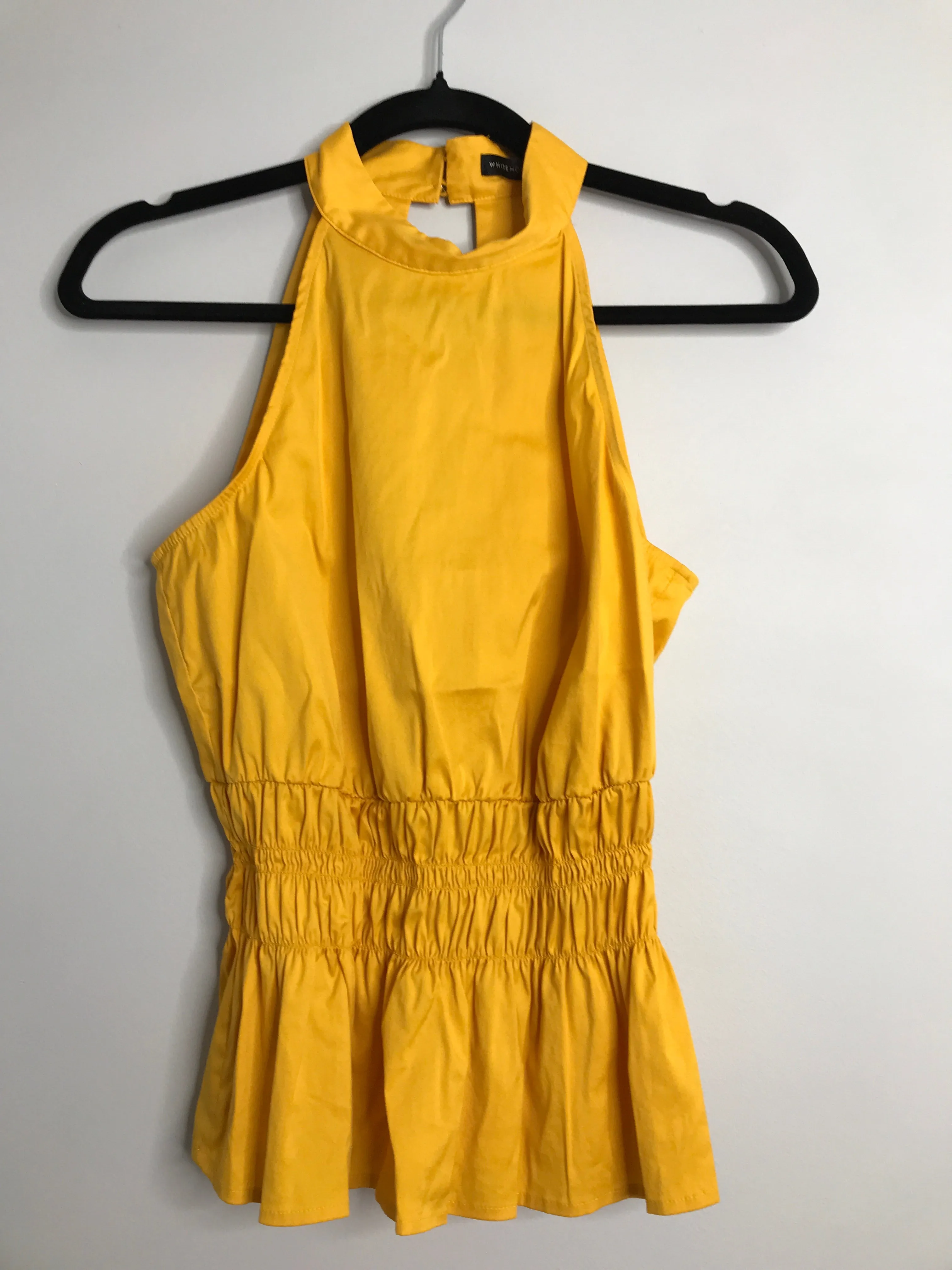 Womens Size 0 Misses Yellow White House Black Mkt Tops