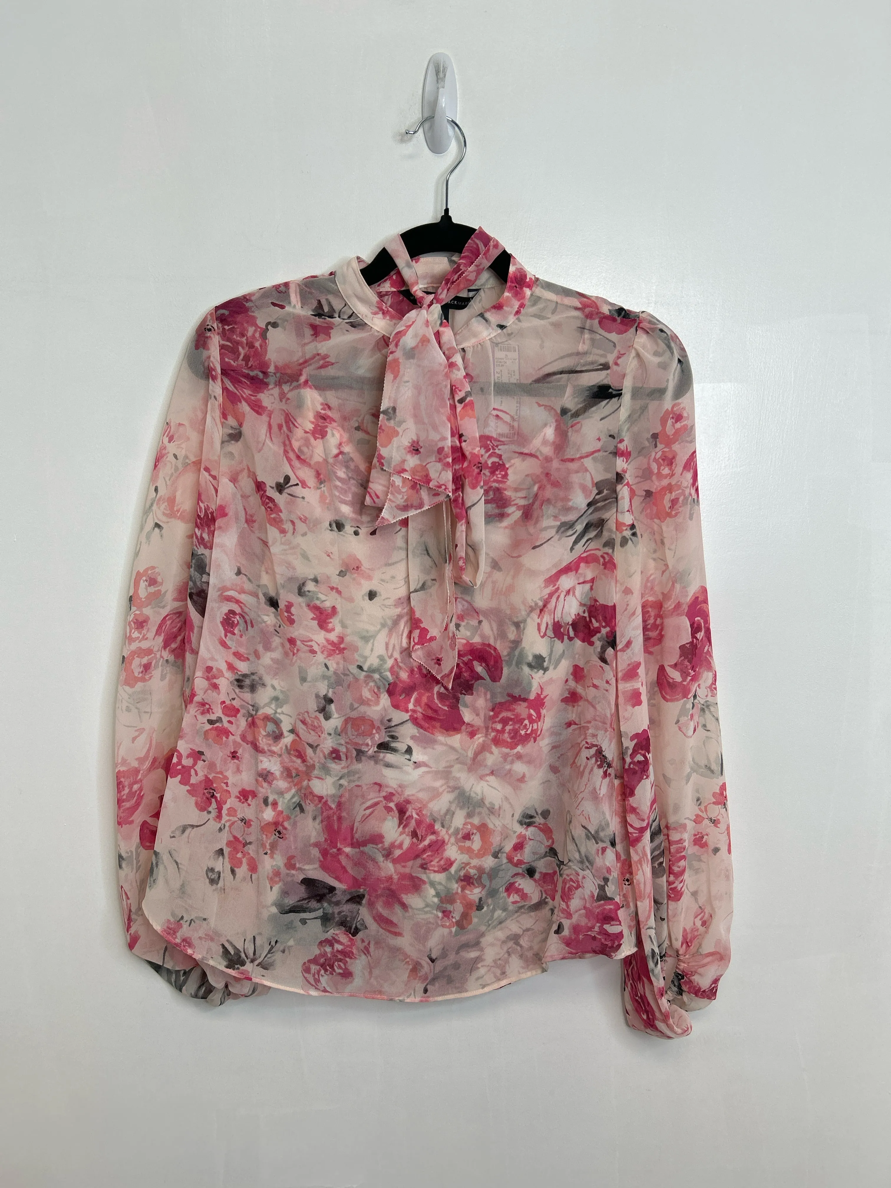 Womens Size 2 Misses Pink White House Black Mkt Tops