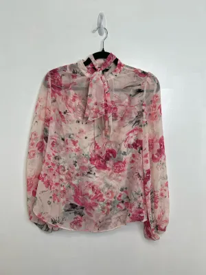 Womens Size 2 Misses Pink White House Black Mkt Tops