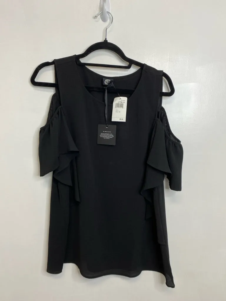 Womens Size Lg Misses Black Bobeau NWT Tops
