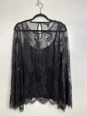 Womens Size Lg Misses Black White House Black Mkt NWT Tops