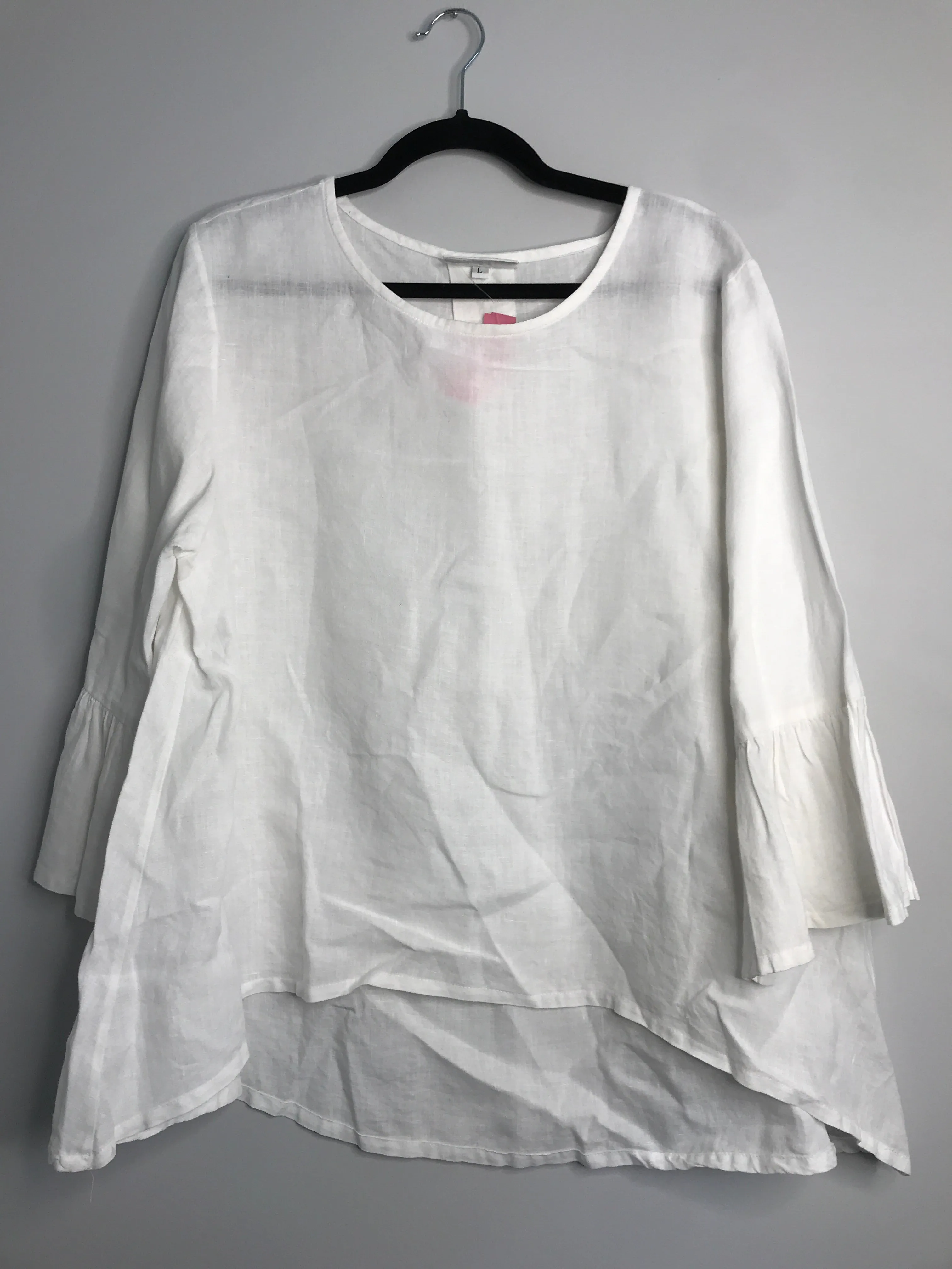 Womens Size Lg Misses White Bryn Walker Tops