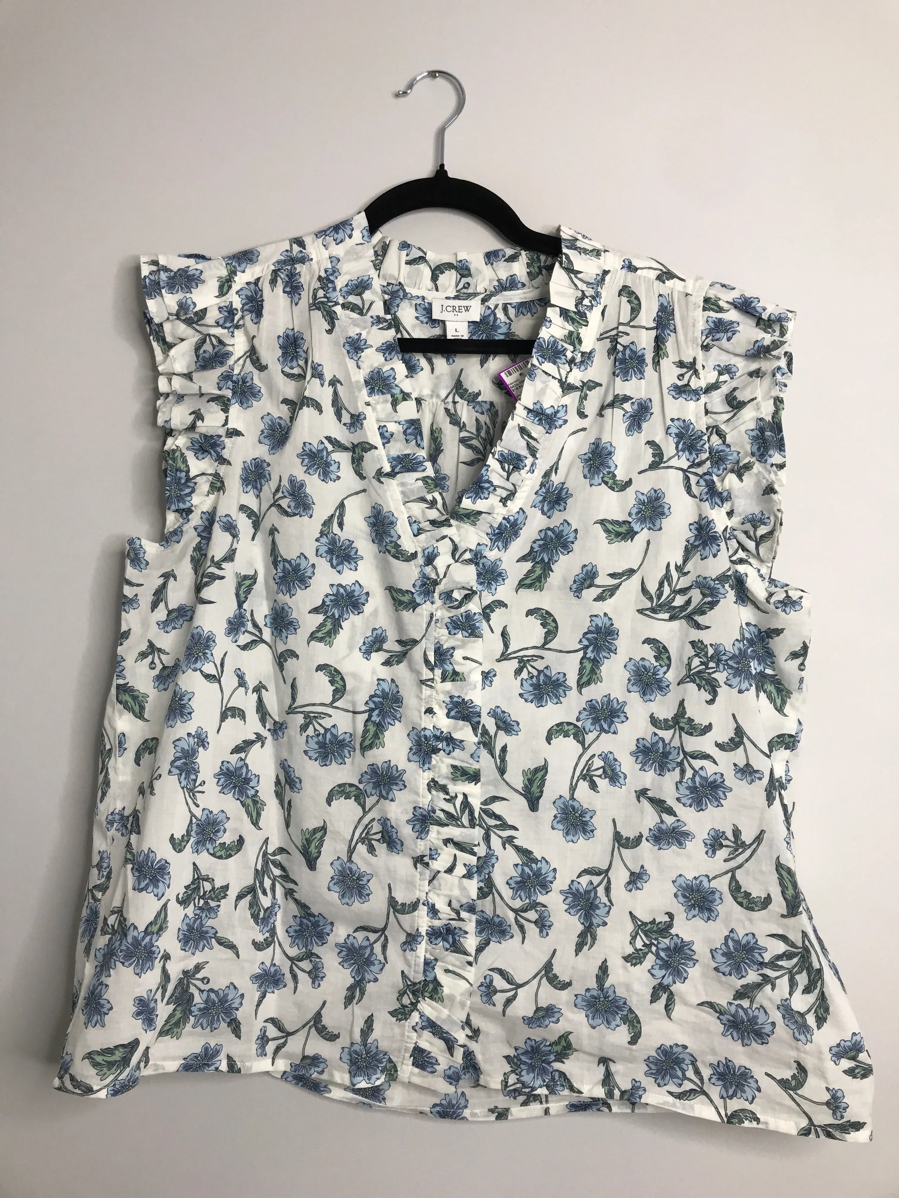 Womens Size Lg Misses White J Crew Tops