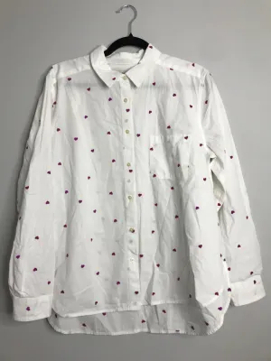 Womens Size Lg Misses White Loft Tops