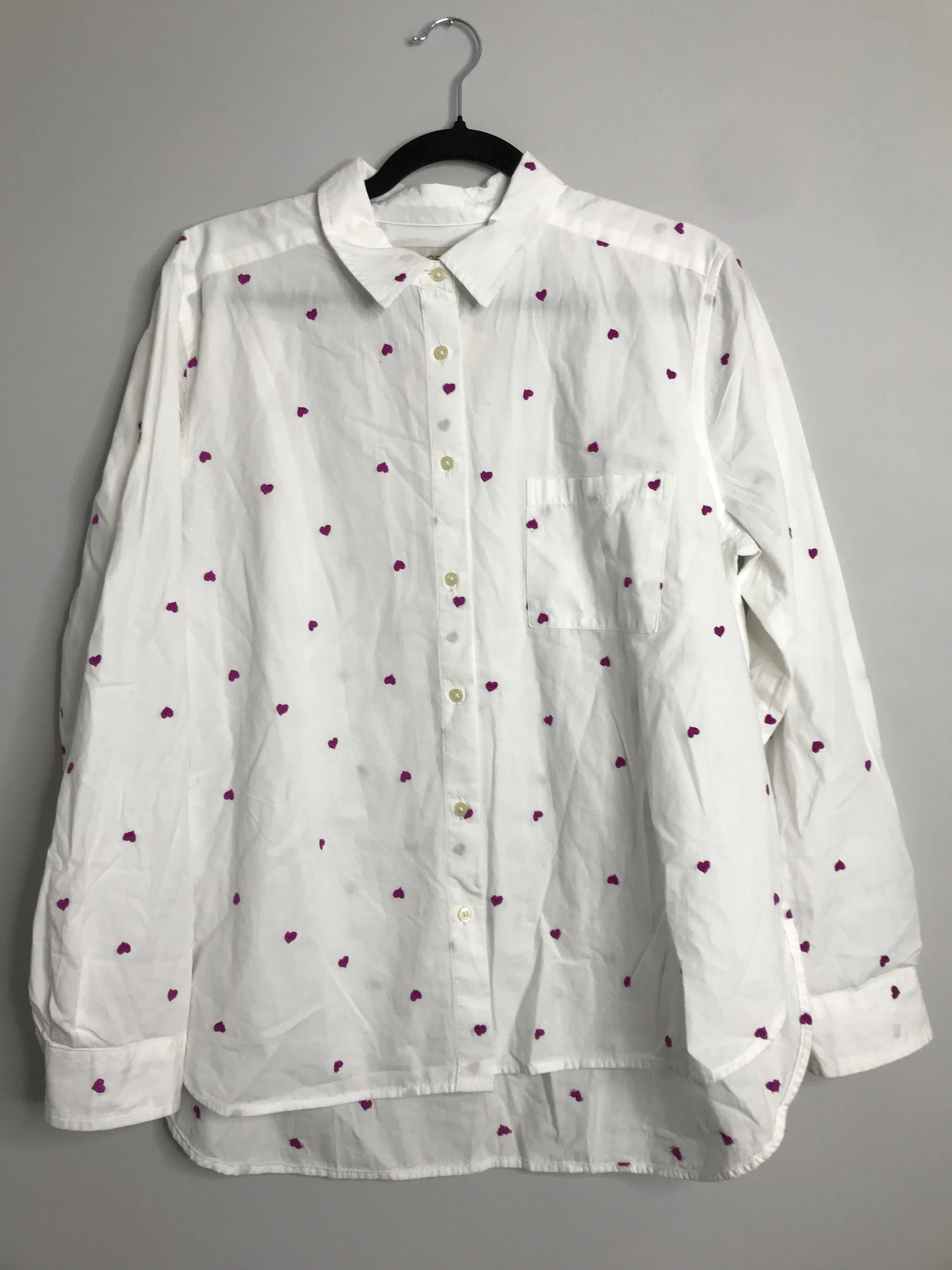 Womens Size Lg Misses White Loft Tops