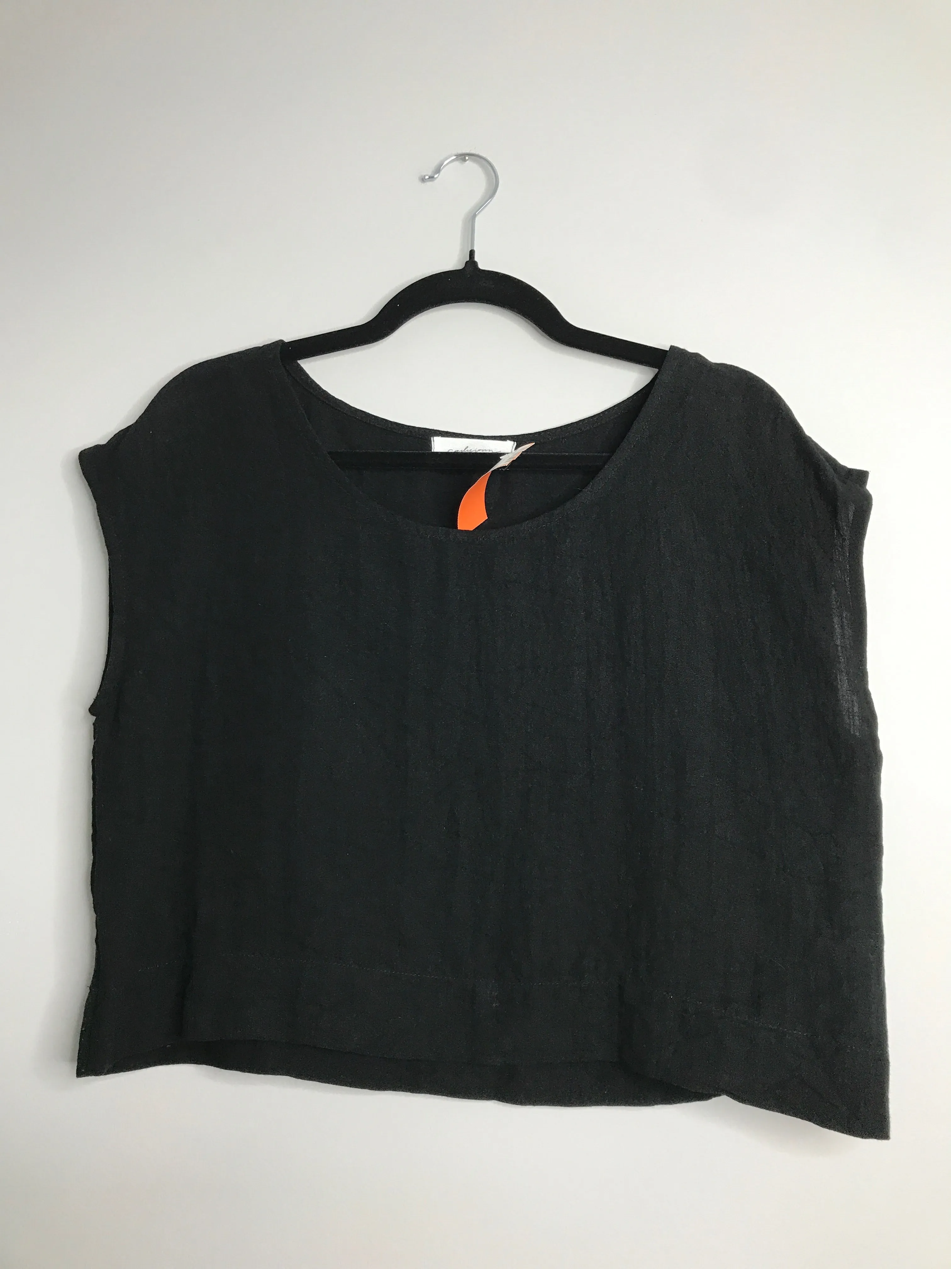 Womens Size Med Misses Black Carly Jean Tops