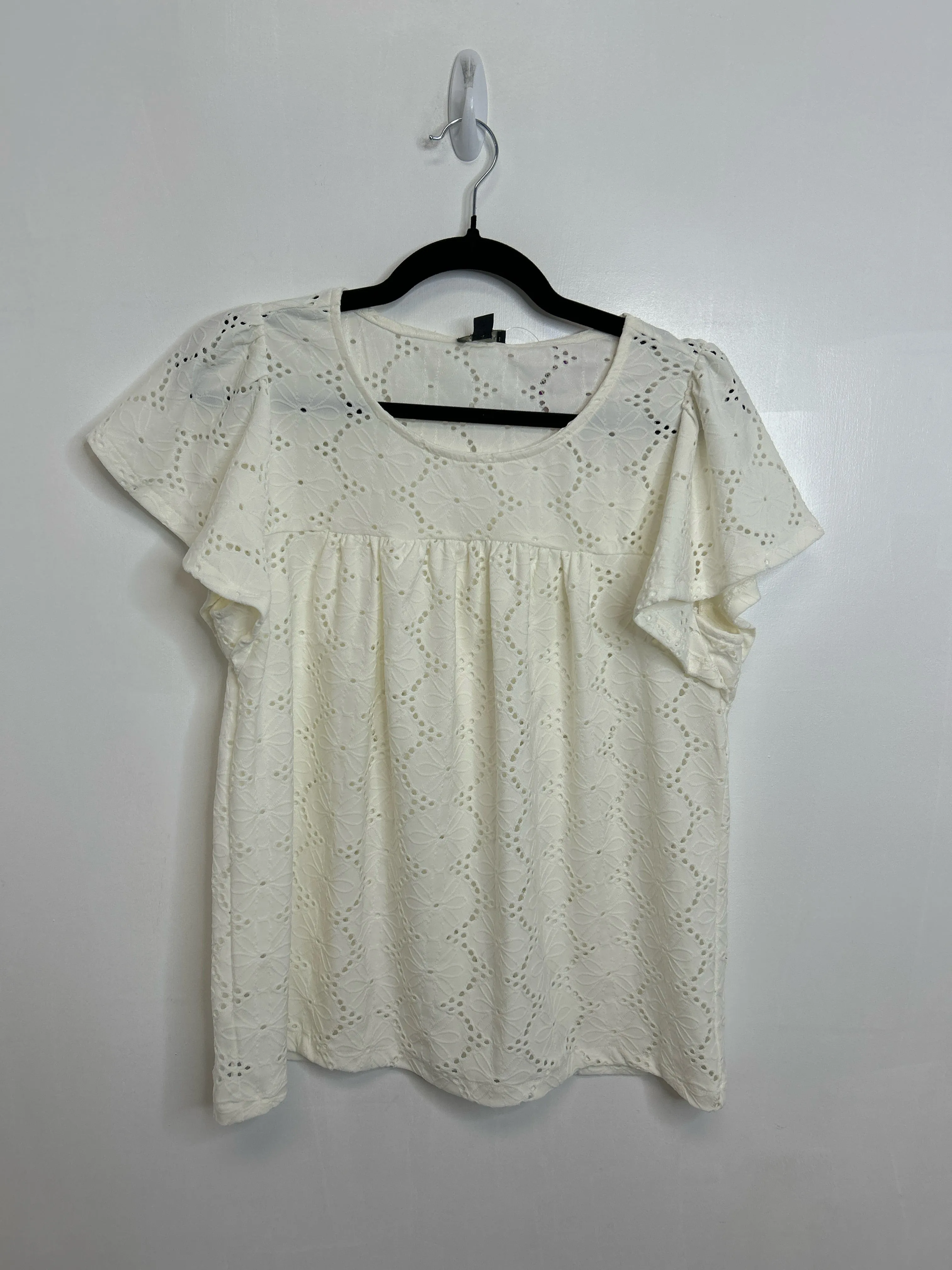 Womens Size Med Misses White Ann Taylor Tops