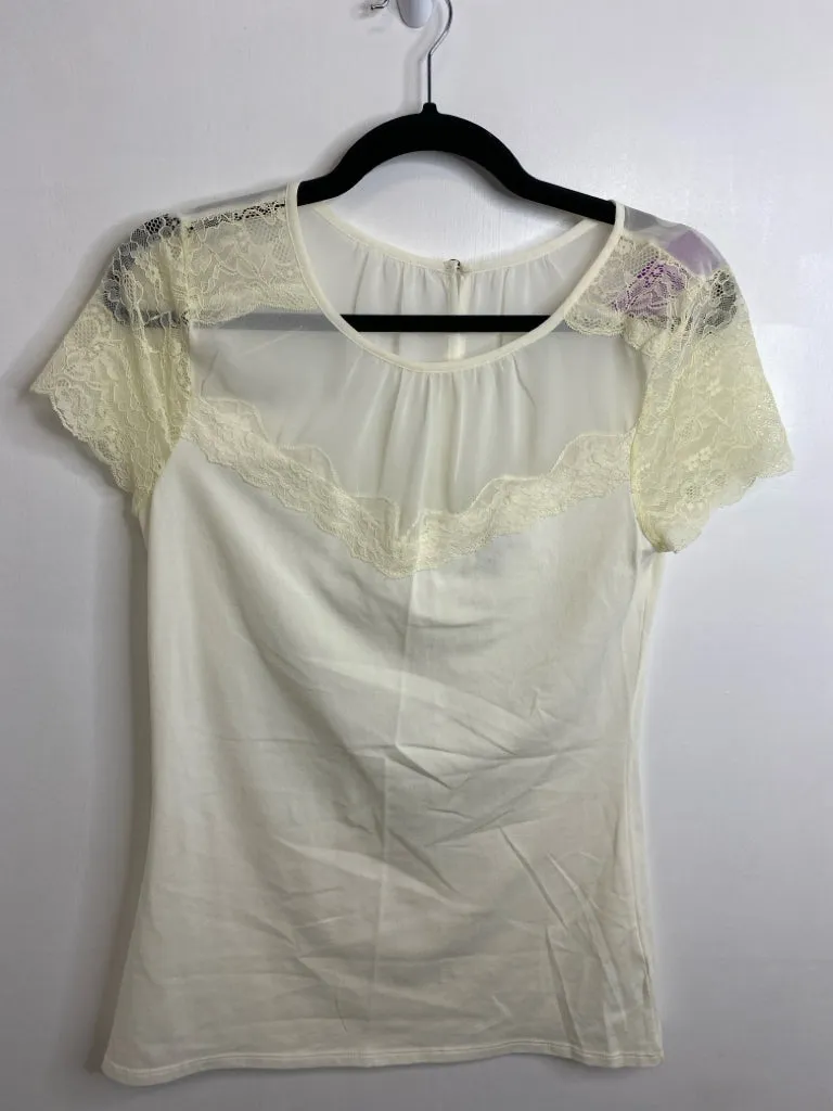 Womens Size Med Misses White Express Tops