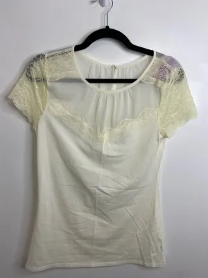 Womens Size Med Misses White Express Tops