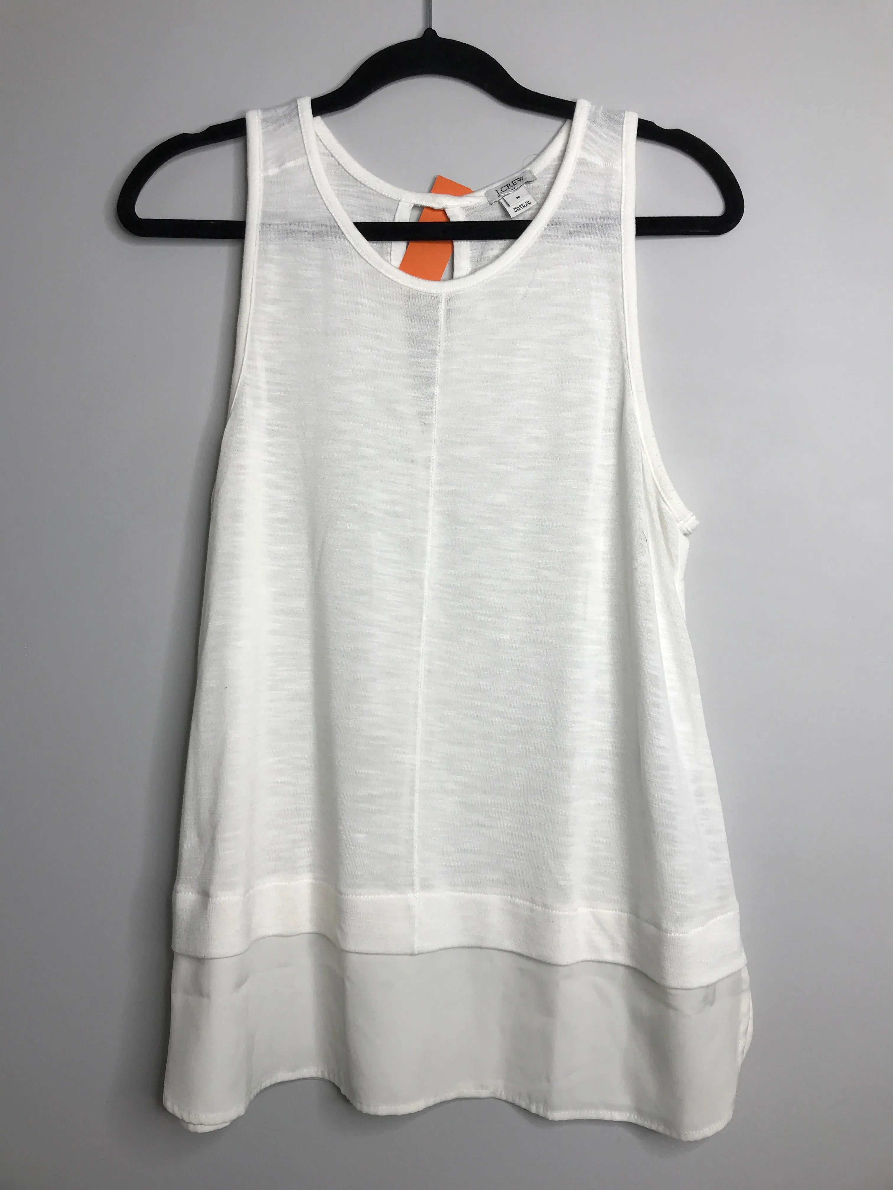 Womens Size Med Misses White J Crew Tops