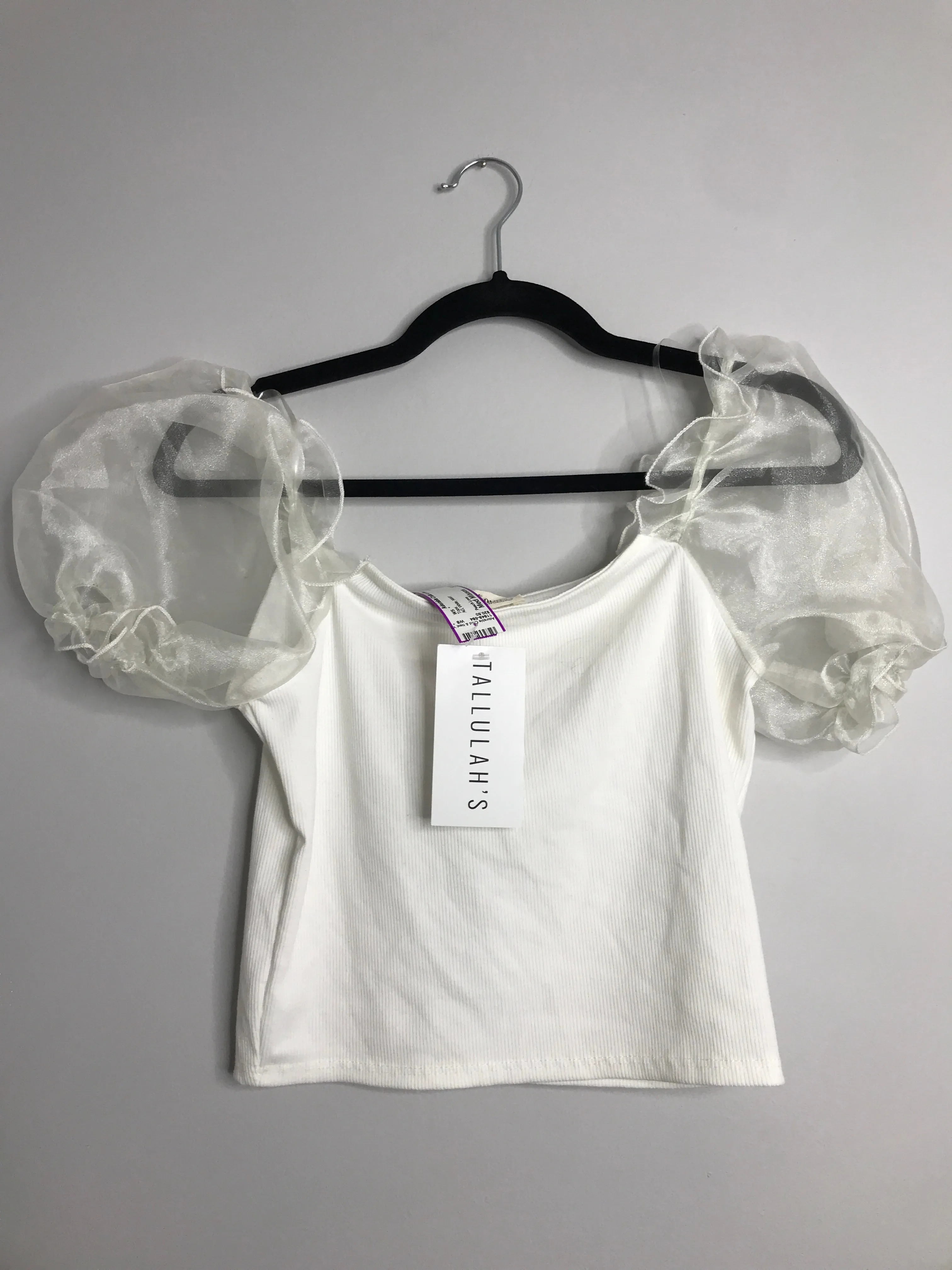Womens Size Med Misses White Peach Love NWT Tops
