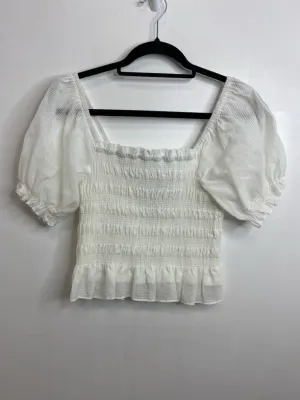 Womens Size Med Misses White She & Sky Tops
