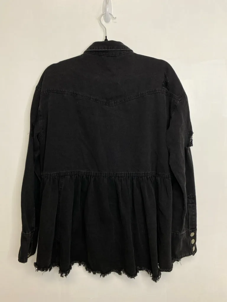 Womens Size Sm Misses Black FATE Tops