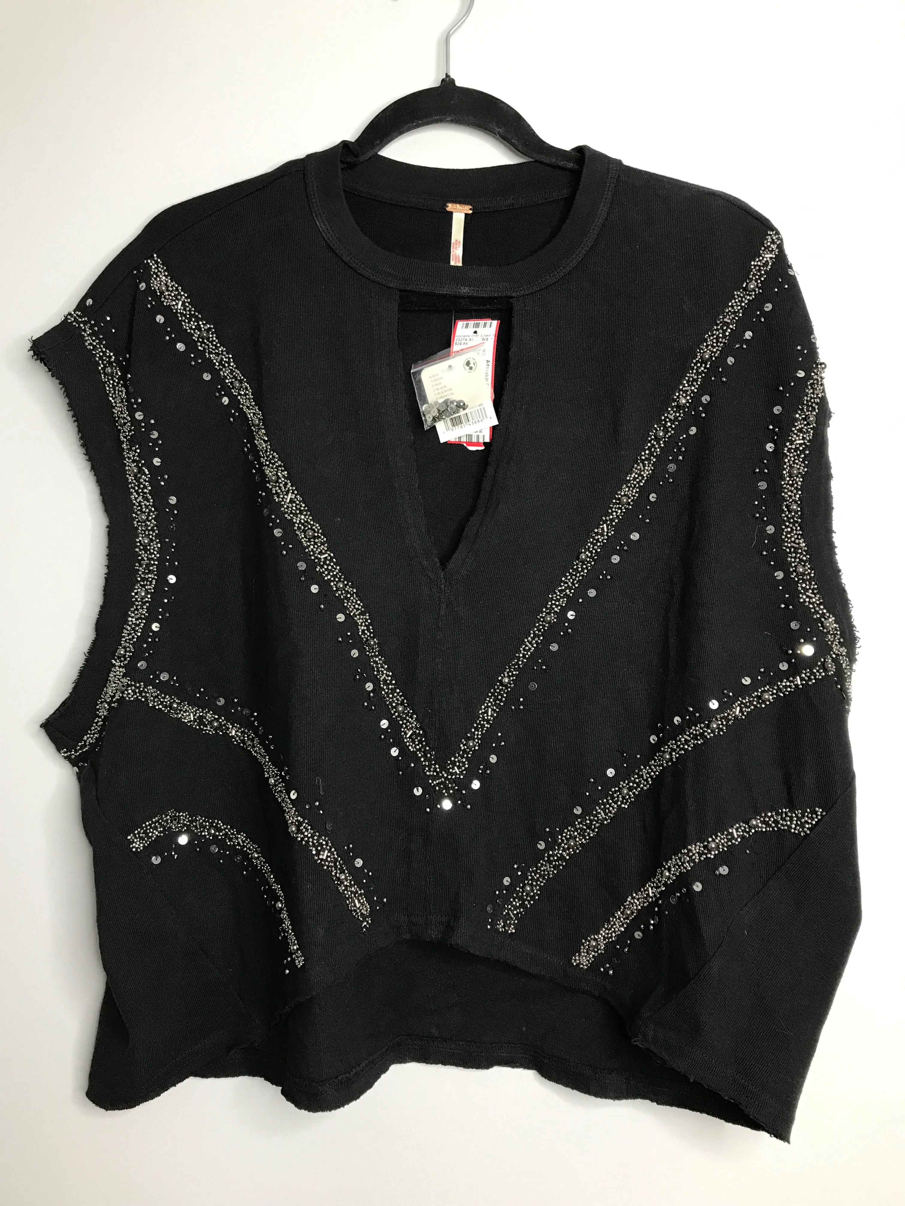 Womens Size Sm Misses Black free people NWT Tops