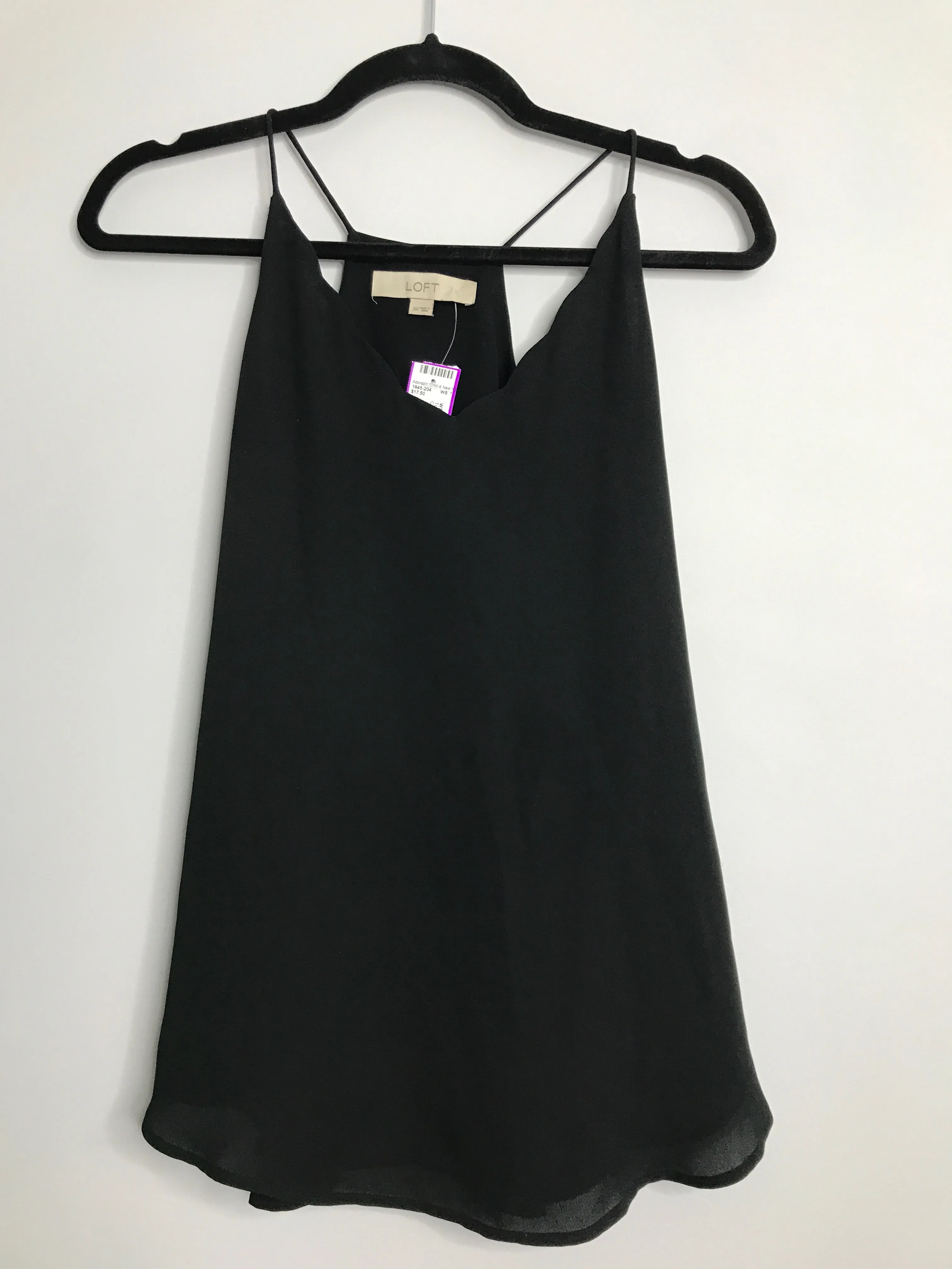 Womens Size XSm Misses Black Loft Tops