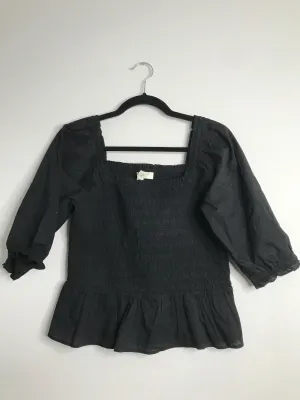 Womens Size XSm Misses Black Loft Tops
