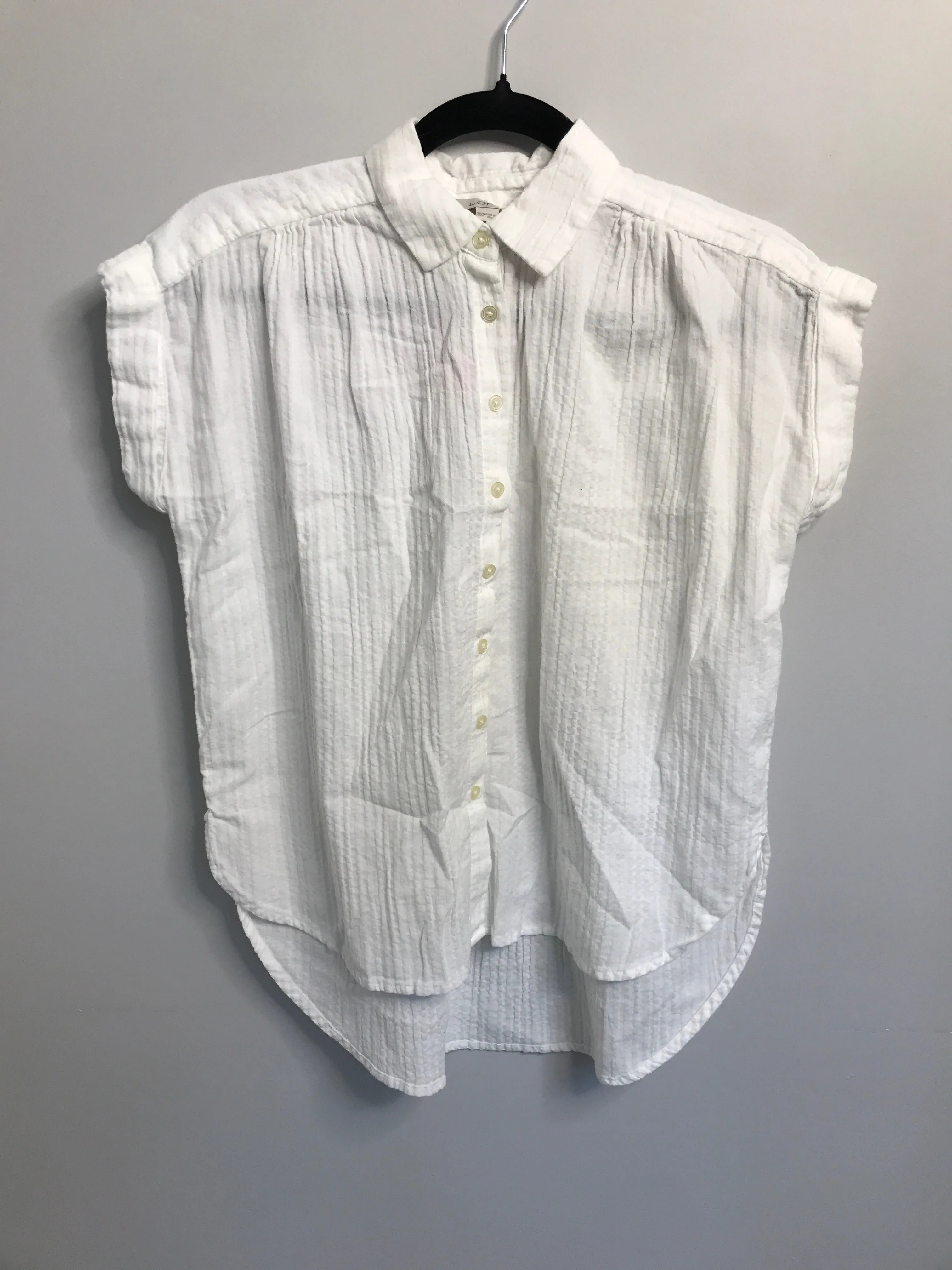 Womens Size XXS Misses White Loft Tops