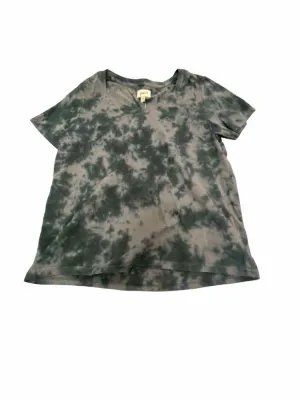 Women's Women Size Medium pact Black Print female Short sleeve tops