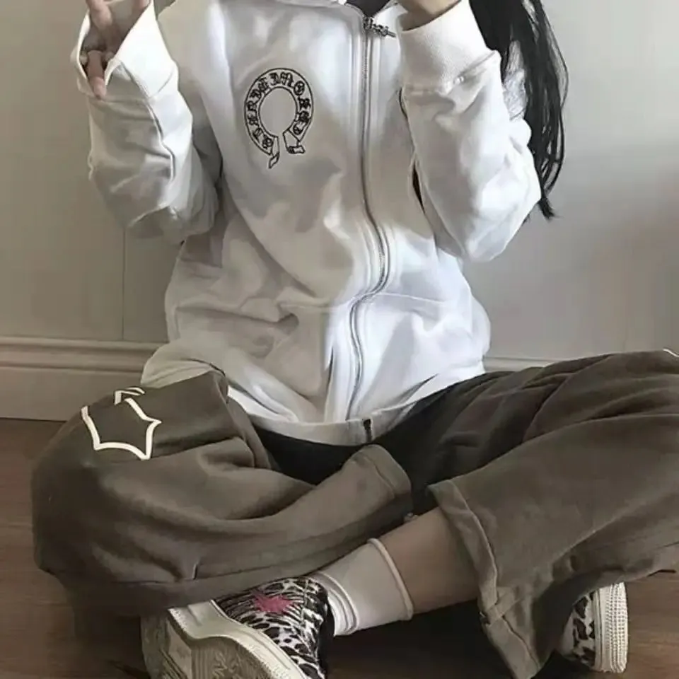 Y2K Pants with Cross Prints for Streetwear