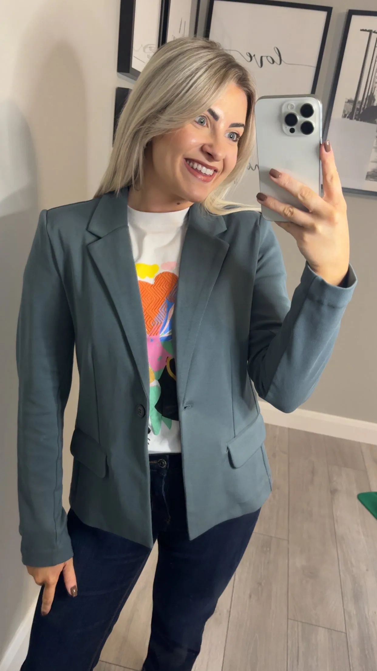 Yest Steel Blue Blazer
