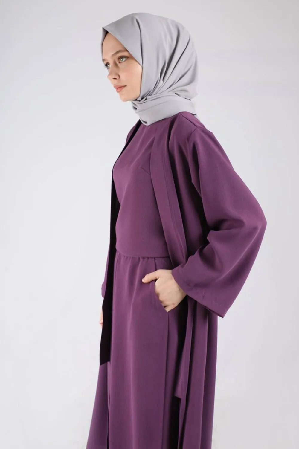 Yumna Modest Pant Set | Purple