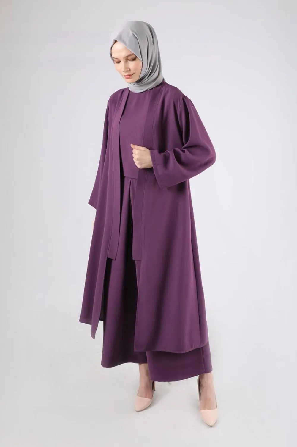 Yumna Modest Pant Set | Purple