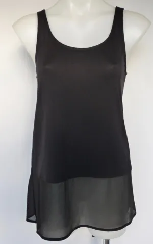 Zafina longline layering top in Black or White